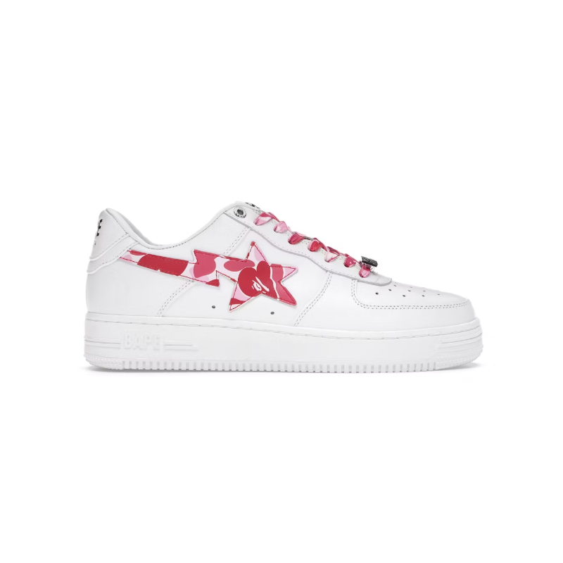 Bapesta Low "White ABC Camo Pink" Bapesta Low "White ABC Camo Pink"