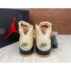 Off-White & Air Jordan 5 SP 'Sail'
