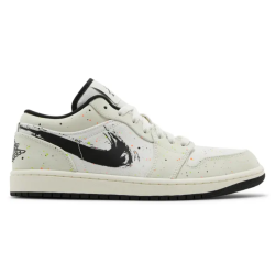 Air Jordan 1 Low 'Brushstroke Swoosh - Paint Splatter'