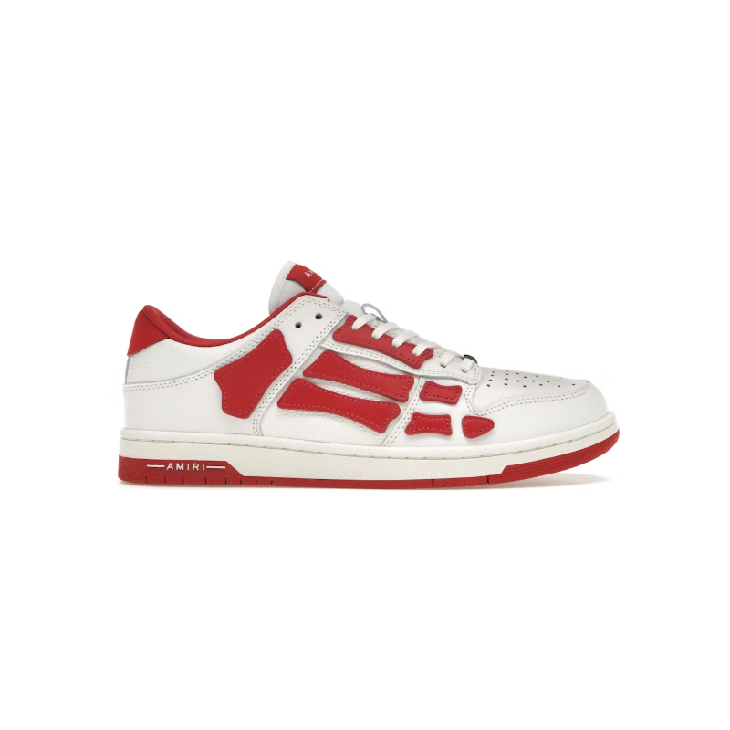 Amiri Skel Top Low 'White Red' Amiri Skel Top Low 'White Red'