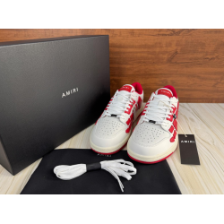 Amiri Skel Top Low 'White Red'