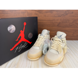 Off-White x  Air Jordan 4 Retro SP 'Sail'