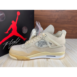 Off-White x  Air Jordan 4 Retro SP 'Sail'